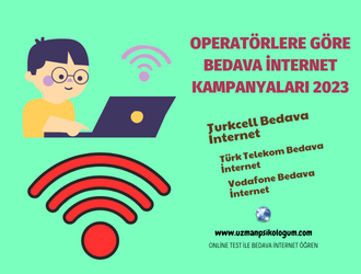 türk telekom bedava internet, turkcell bedava internet, vodafone bedava internet